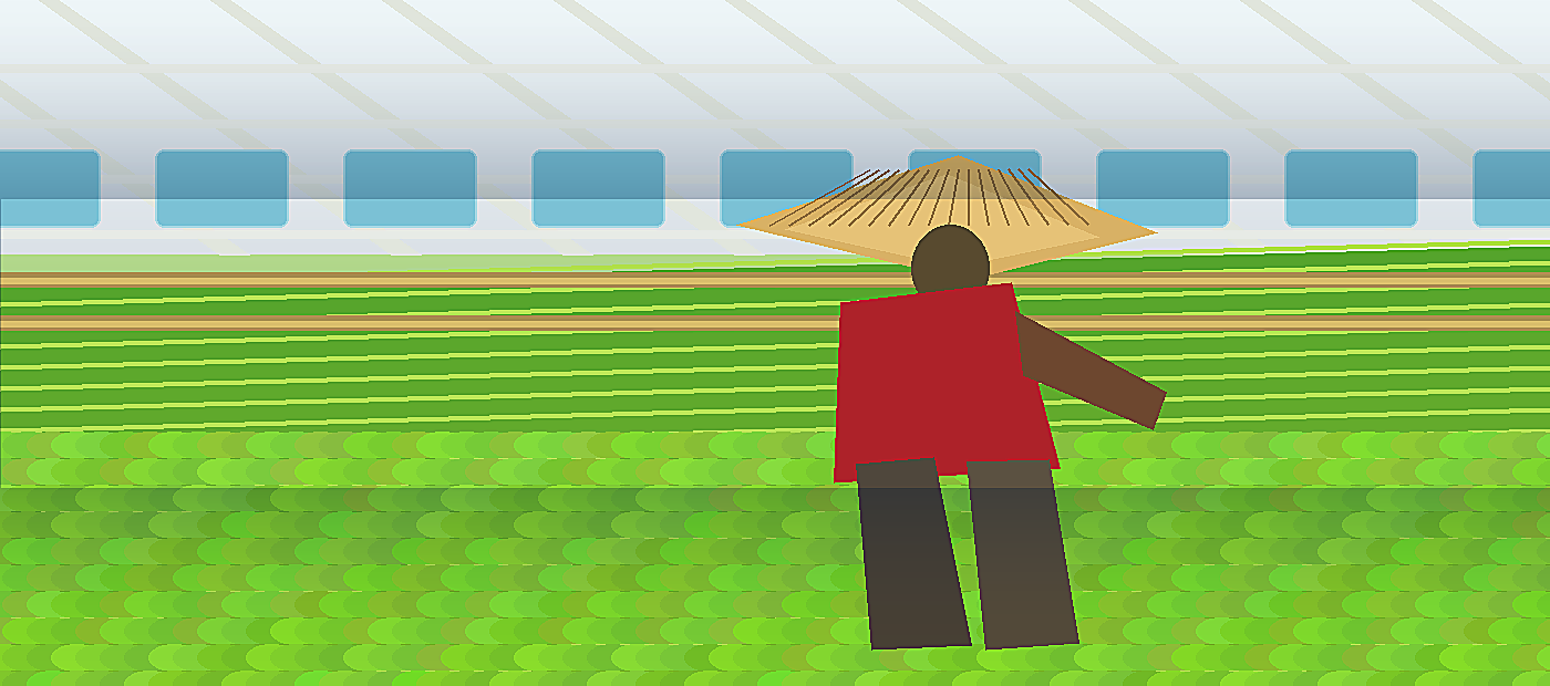 Illustrated greenhouse production line